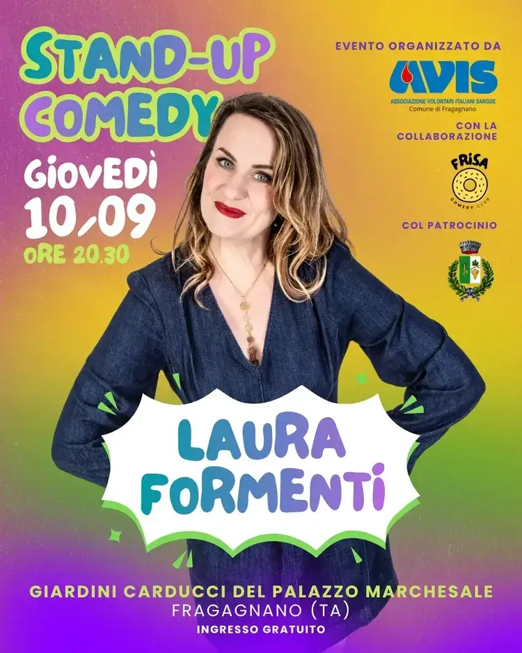 Locandina Frisa Comedy Club - Laura Formenti a Fragagnano