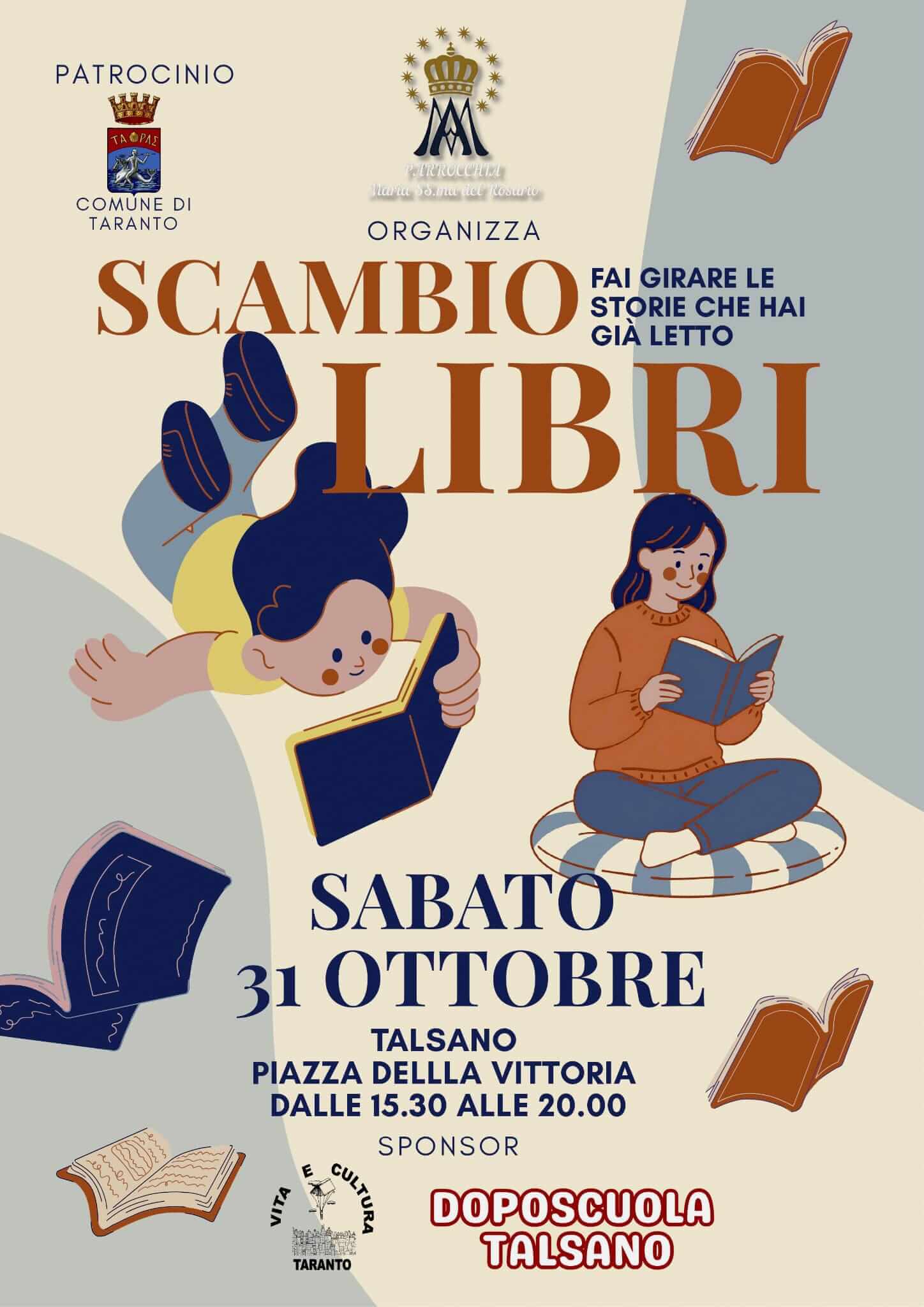 Locandina Scambio Libri: La cultura si condivide, non si spreca