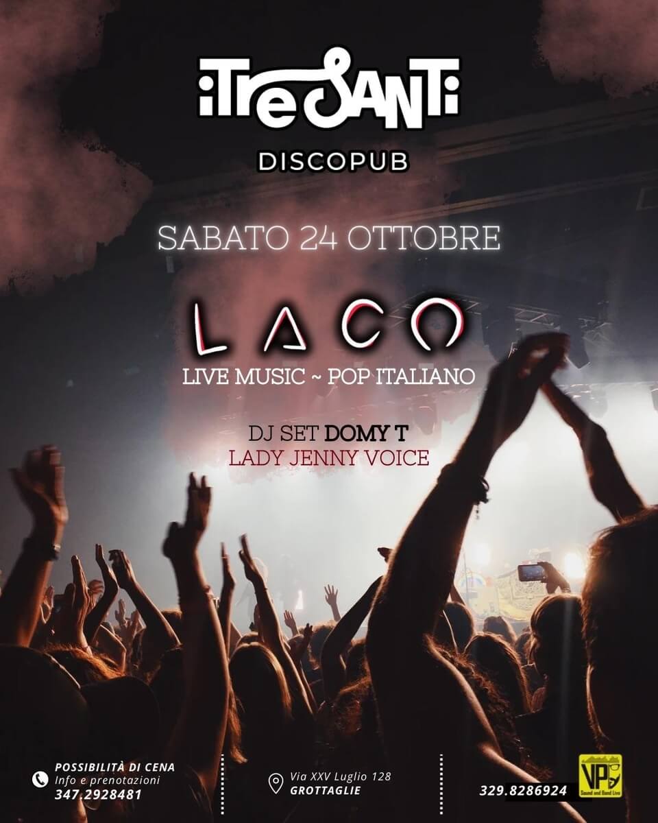 Laco Live Band + Dj Set - I Tre Santi
