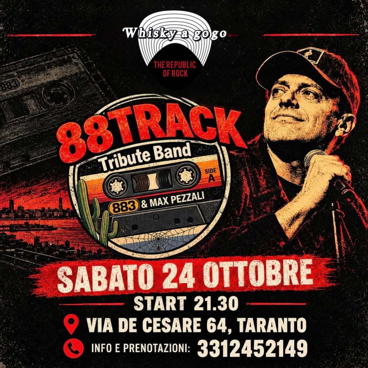 88TRACK  Tribute Band 883 & Max Pezzali - Whisky a GoGo